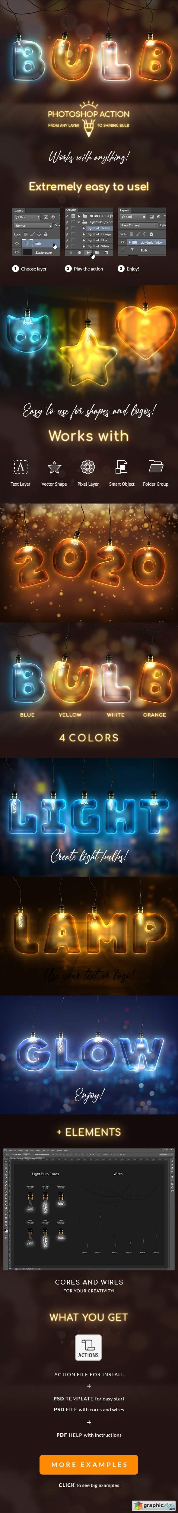 Light Bulb - Photoshop Action 