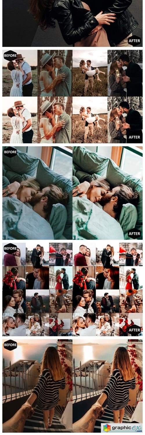  10 Romance Photoshop Actions, ACR Preset 