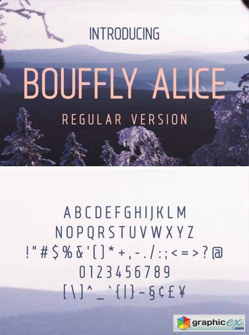 Bouffly Alice Font ( Bold,Light,Thin)