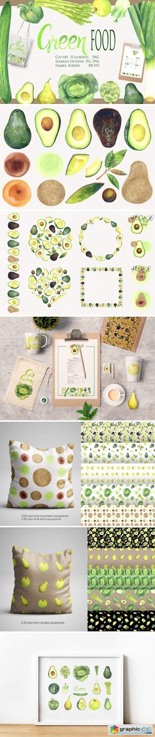 Green Food Clip Art