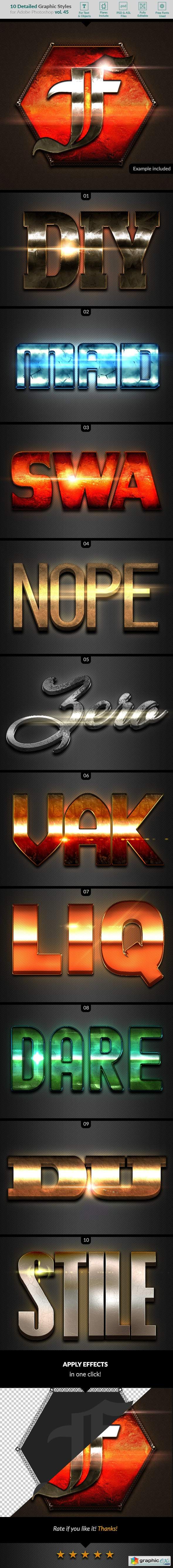  10 Text Effects Vol. 45 