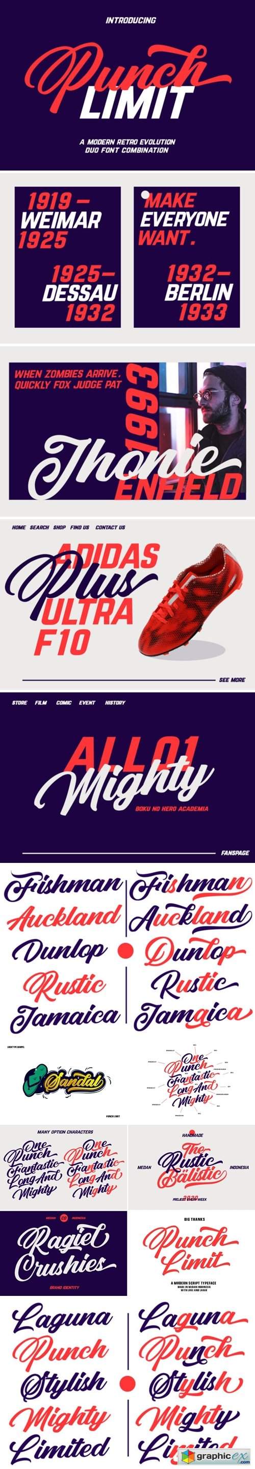  Punch Limit Duo Font 