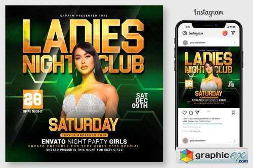 Ladies Night Club Flyer Template