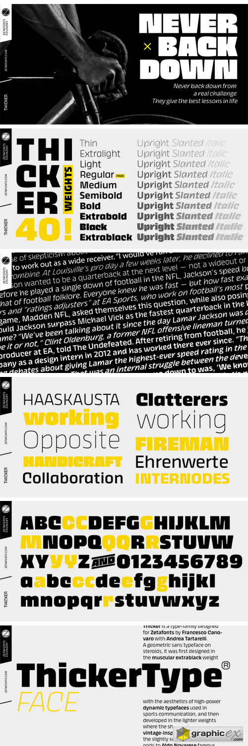 Thicker Font Family 