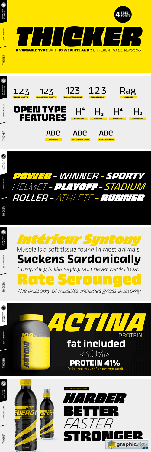 Thicker Font Family 