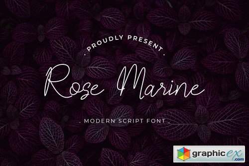  Rose Marine Handwritten Script 