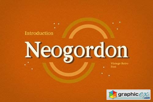  Neogordon Serif Display Font 