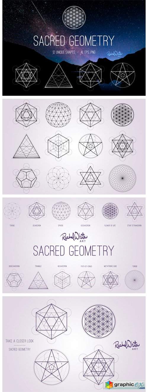  Sacred Geometry Vectors 