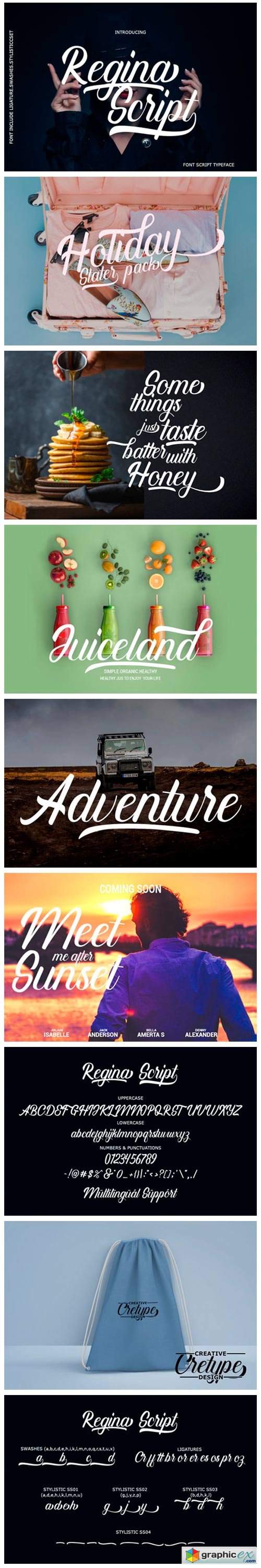  Regina Script Font 