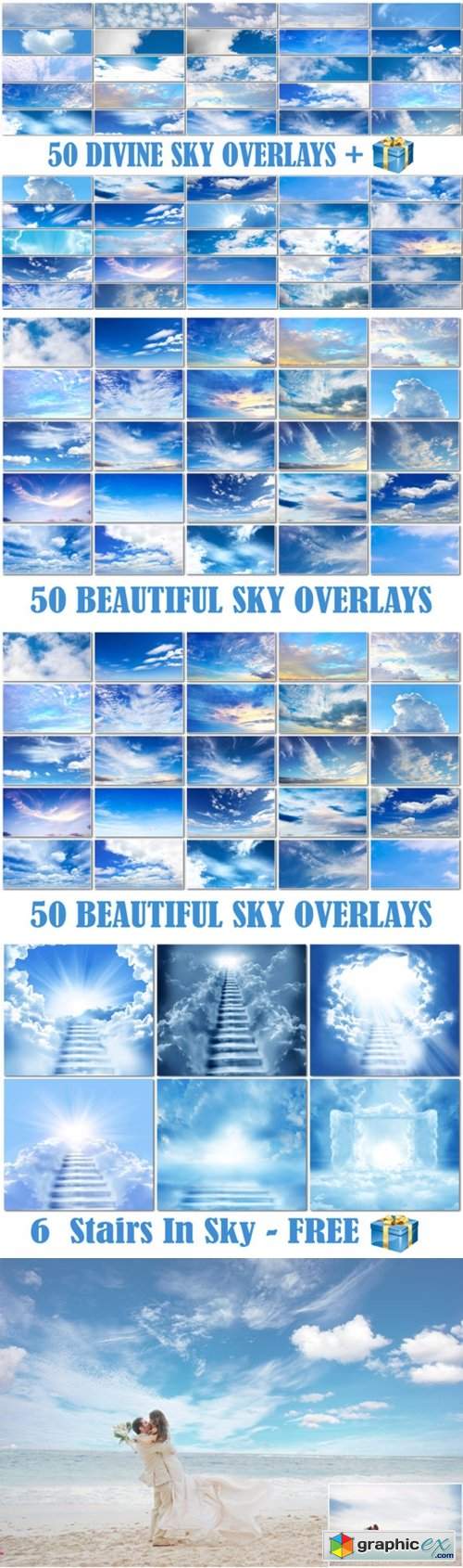  50 Blue Cloud Sky Overlays Skies Texture 