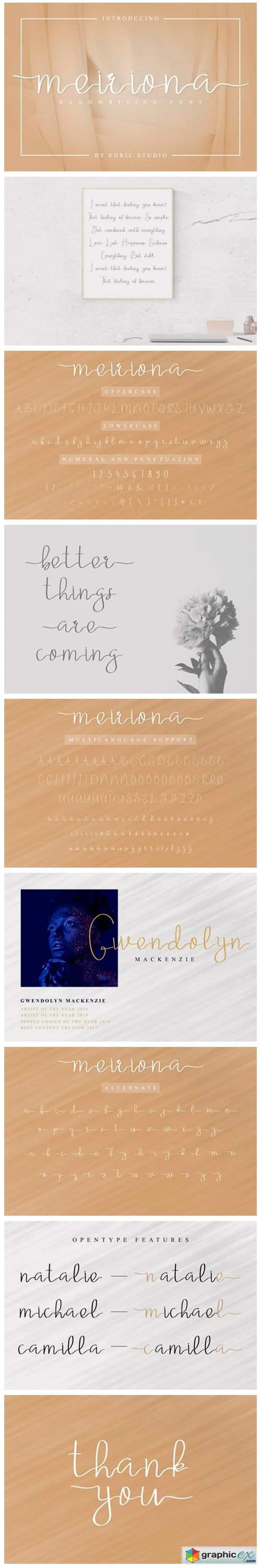  Meiriona Font 