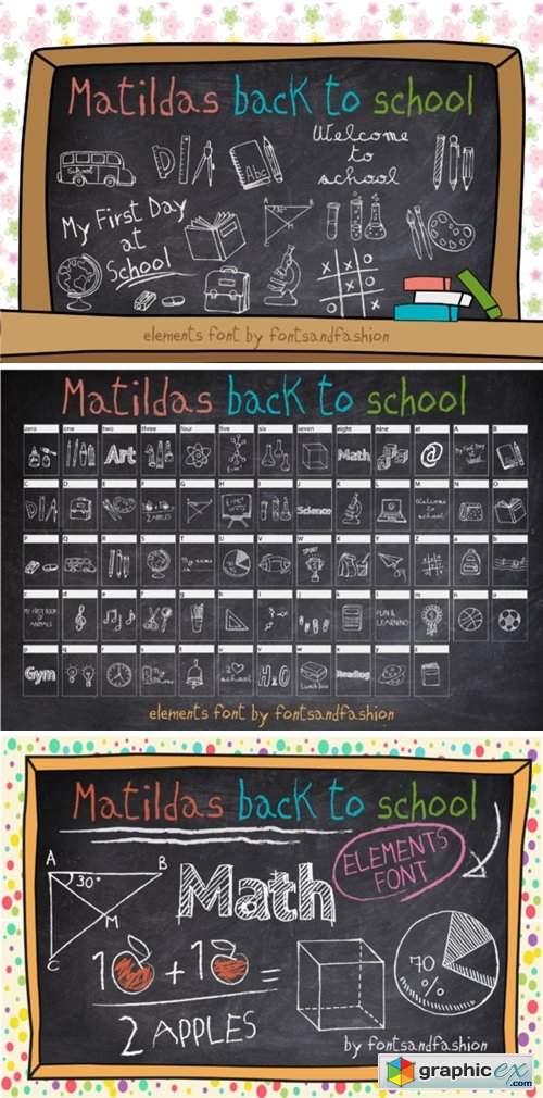  Matildas Back to School Font 