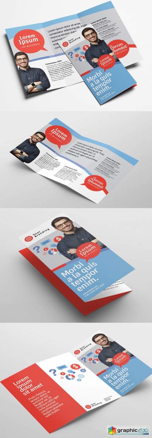  Modern Corporate Trifold Brochure Layout 