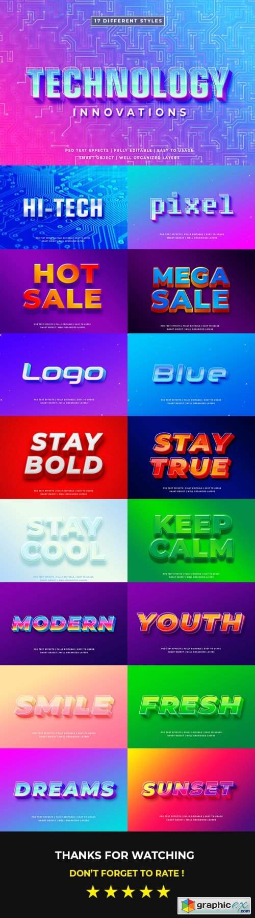 Modern Detailed 3D Text Style Effect mockup 
