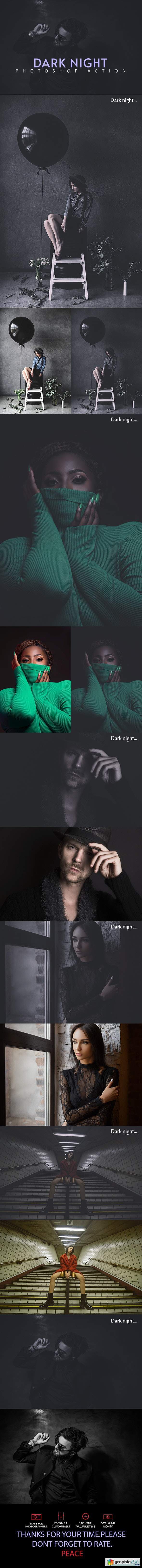 Dark Night Photoshop Action 25606778