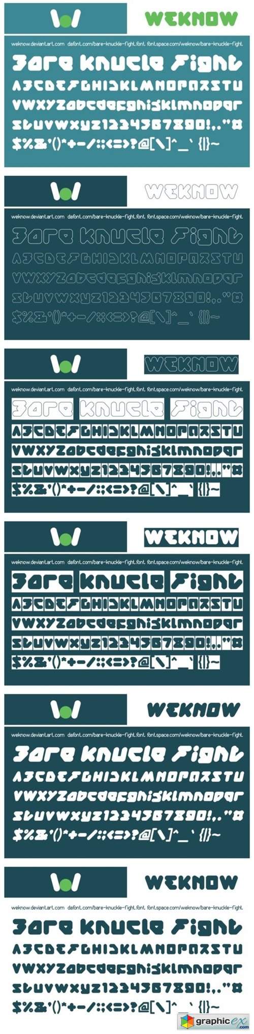  Bare Knuckle Fight Font 