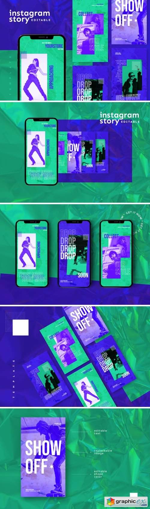 Instagram Story Template 3038135 » Free Download Vector Stock Image