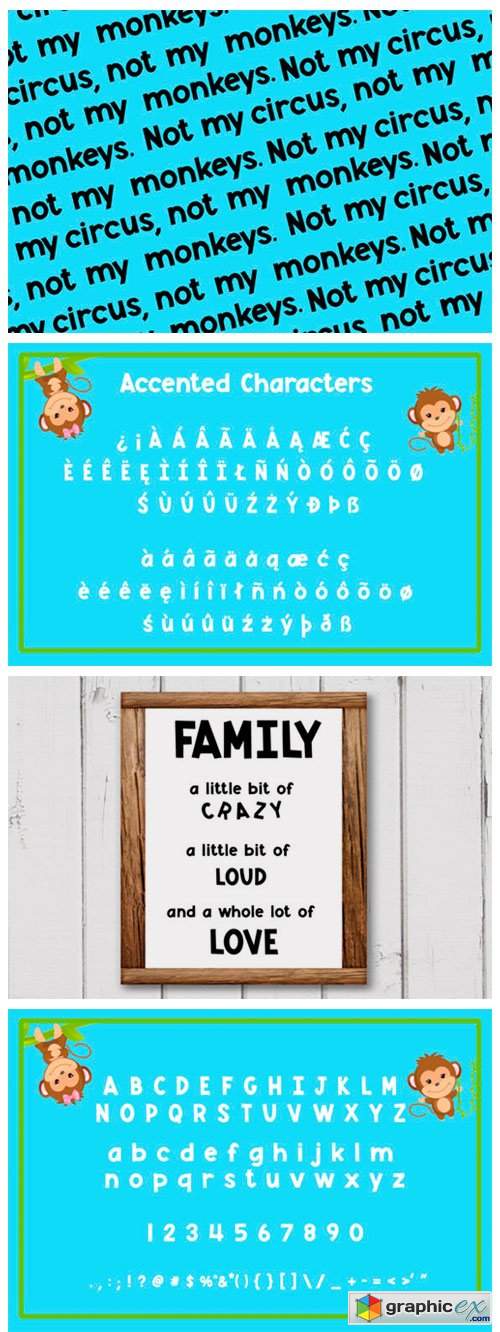  Monkey Mayhem Font 