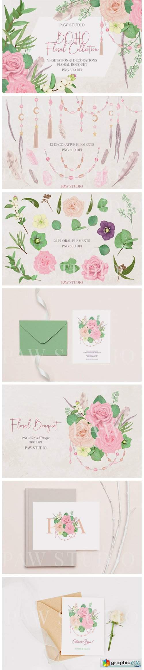  Boho Collection Floral Decorations 