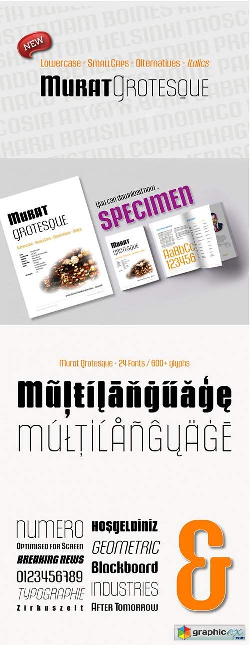  Murat Grotesque Font Family 