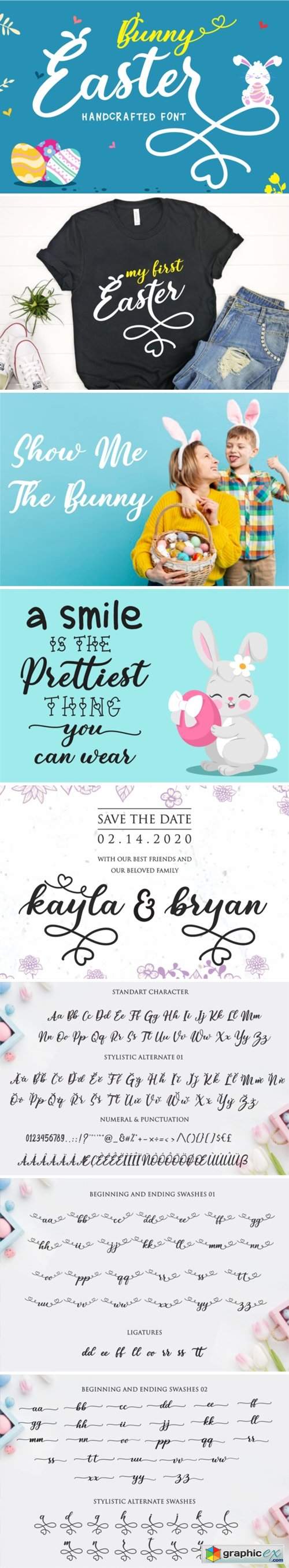  Bunny Easter Font 