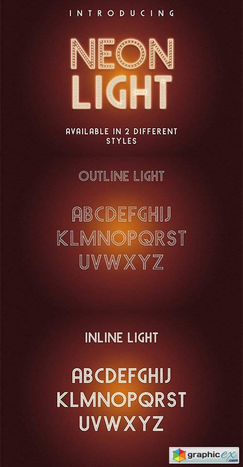  Neon Light Font 