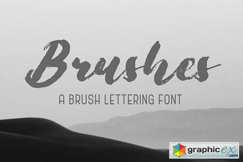  Brushes Brush Font 