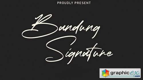  Bandung Signature Font 