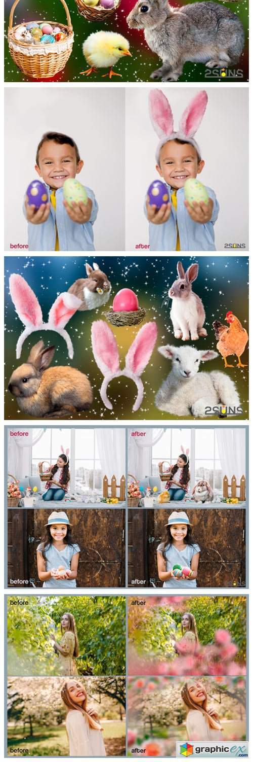 50 Easter Photo Overlays