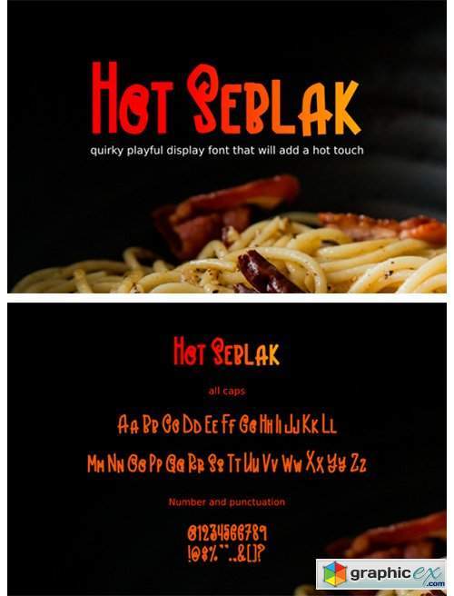 Hot Seblak Font