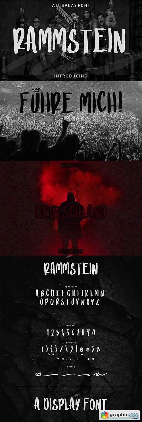 Rammstein Display Font