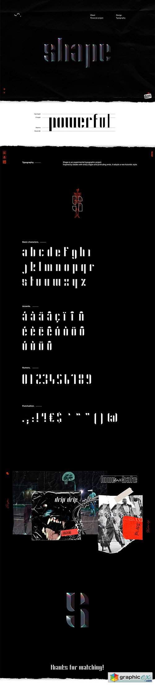  Shape Neo Futurism Typeface 