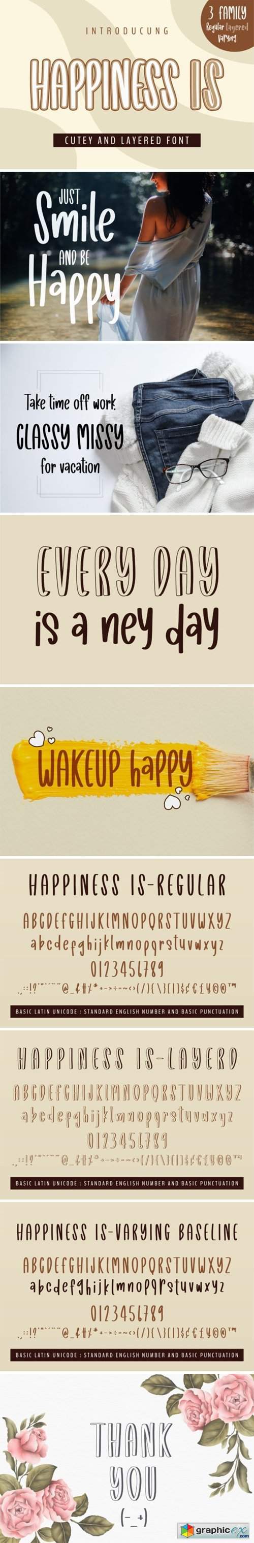 Happiness is Font