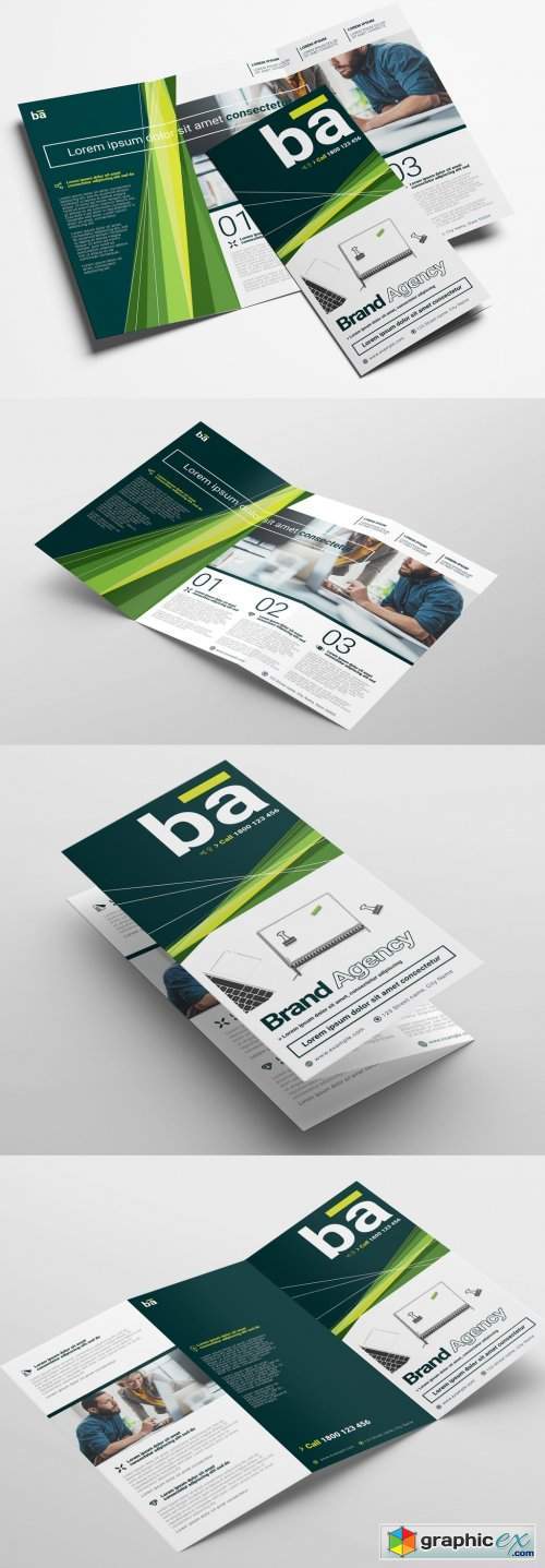 Trifold Brochure with Multipurpose Layout