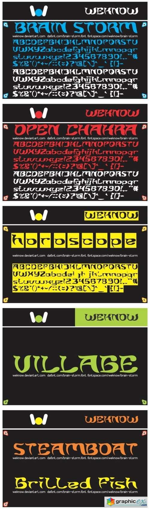 Brain Storm Font