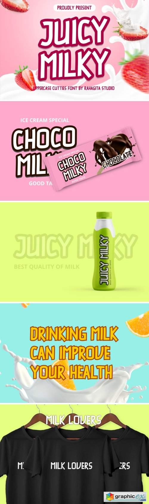  Juicy Milky Font 