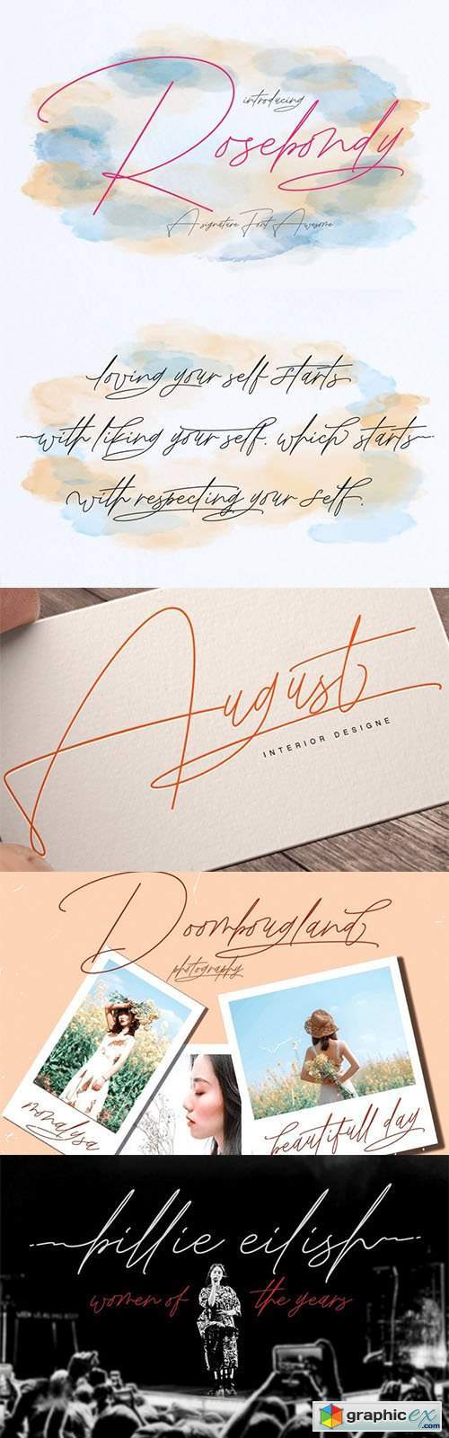 Rosebondy Script Font