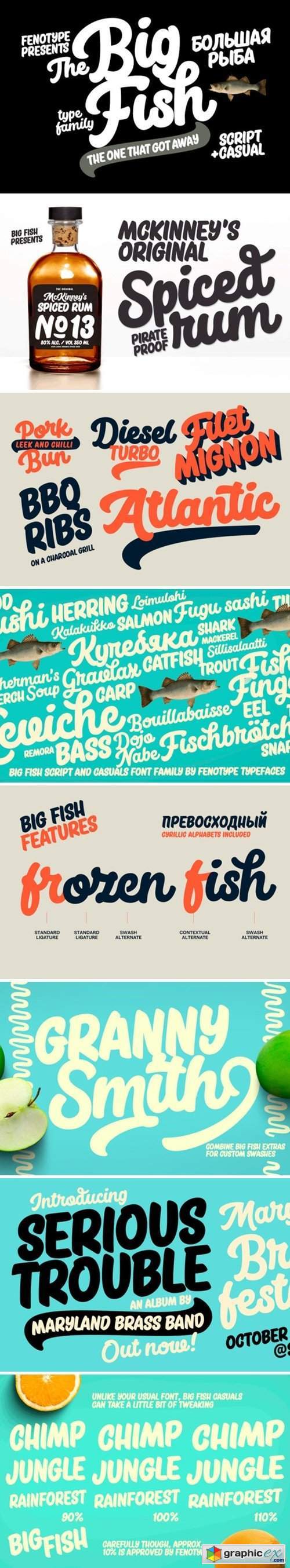 Big Fish Script + Caps + Extras