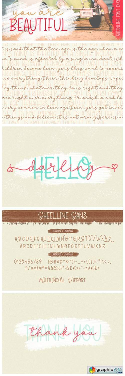 Sheenline Duo Font