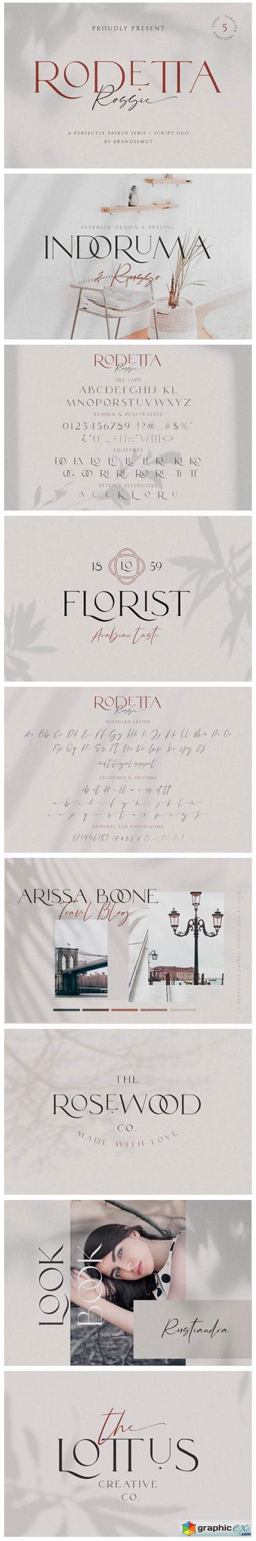 Rodetta Rossie Font