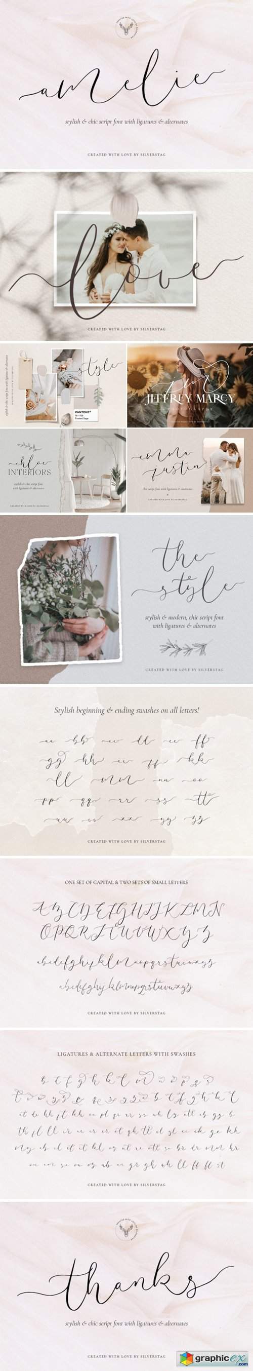Amelie - Chic & Elegant Script Font