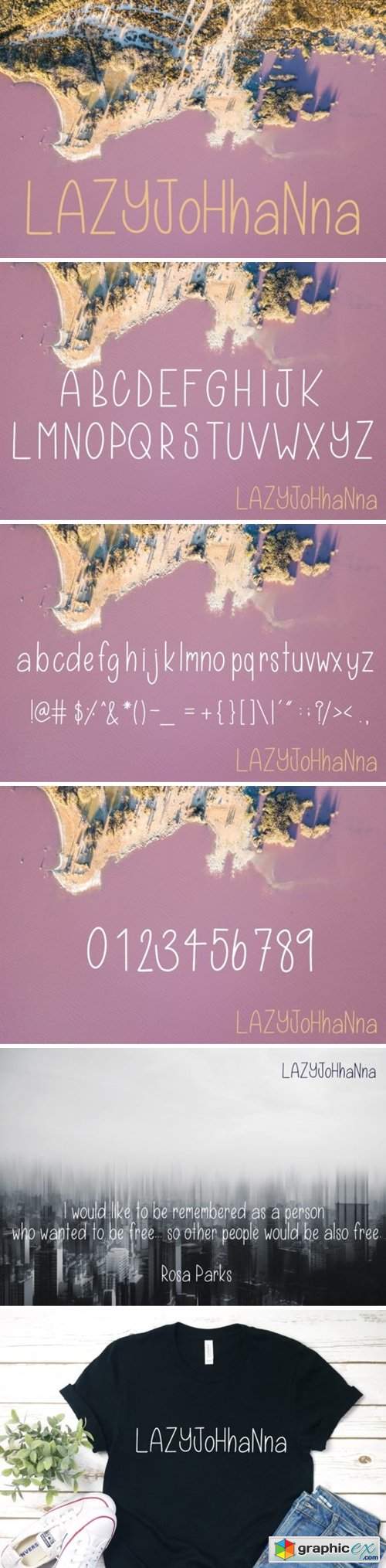  Lazy Johhanna Font 