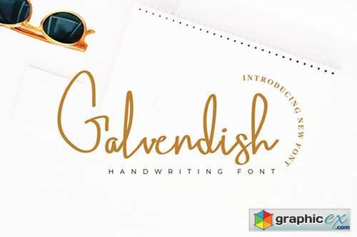 Galvendish Handwritten Font