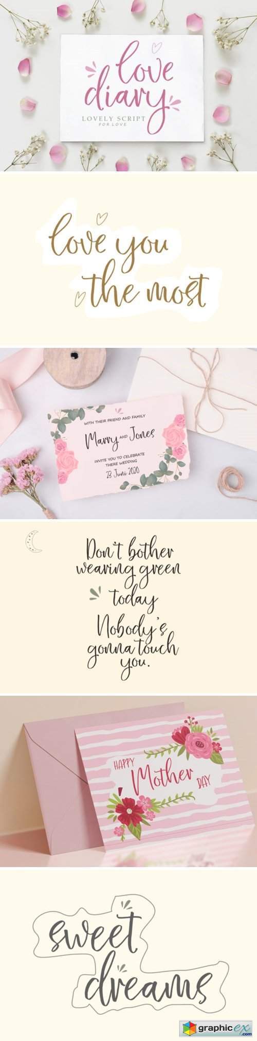 Love Diary Font