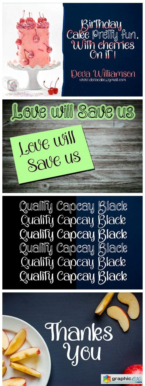  Quality Capcay Font 