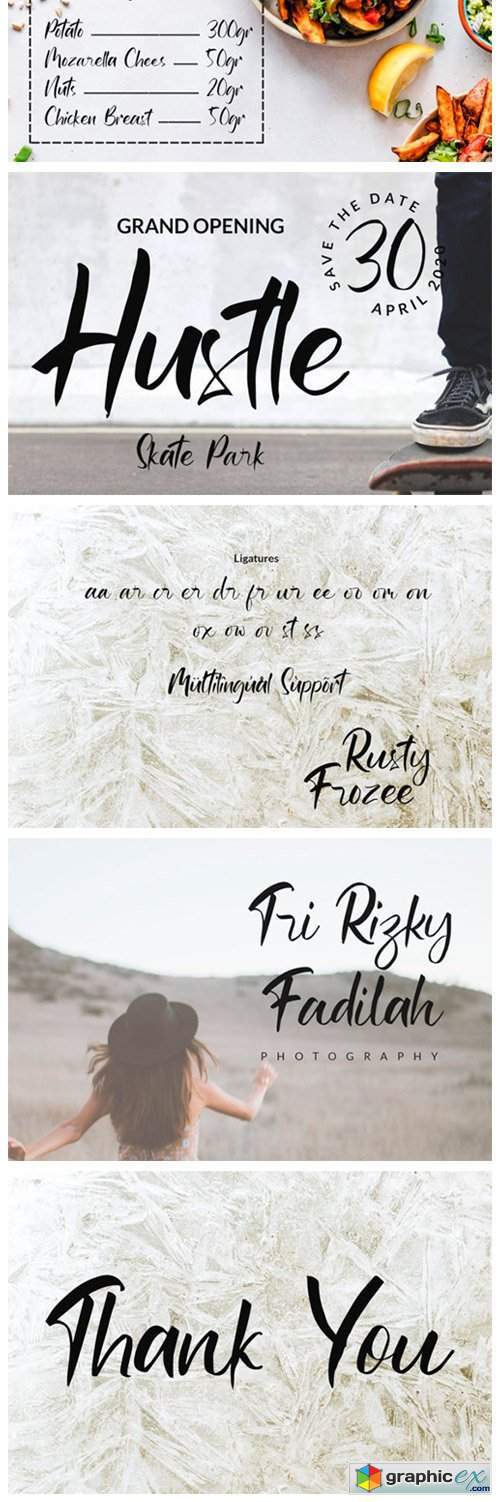 Rusty Frozee Font