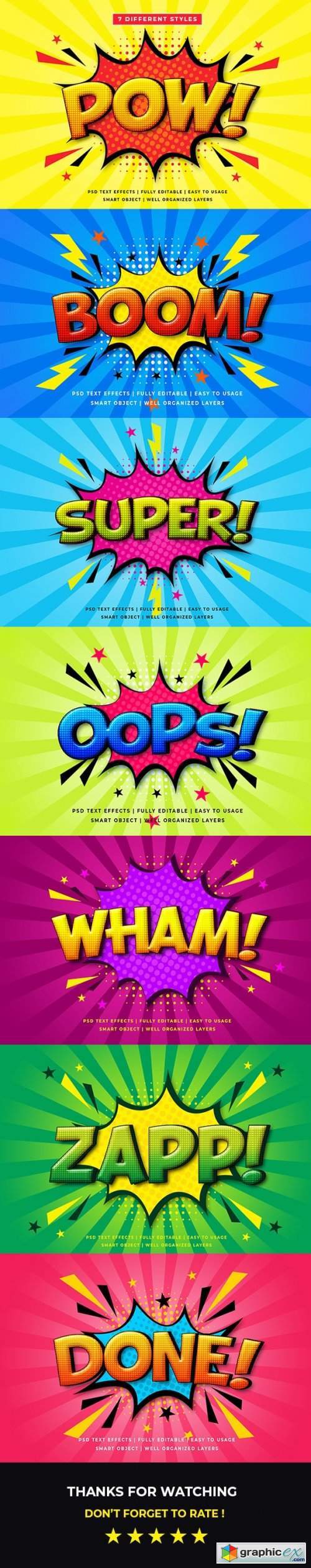 Download Comic Speech 3d Text Style Effect Mockup V.2 » Free Download Vector Stock Image Photoshop Icon