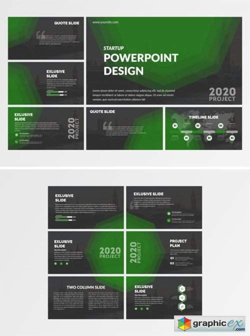  Powerpoint Template for Business Vector 
