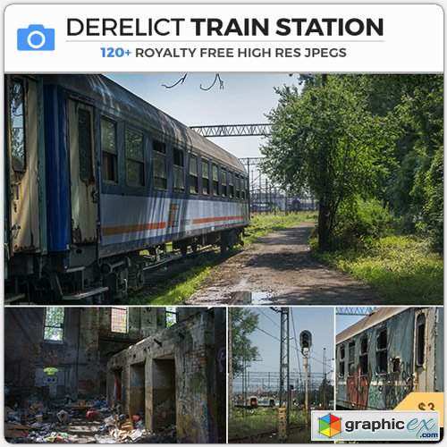  PhotoBash - DERELICT TRAIN STATION 
