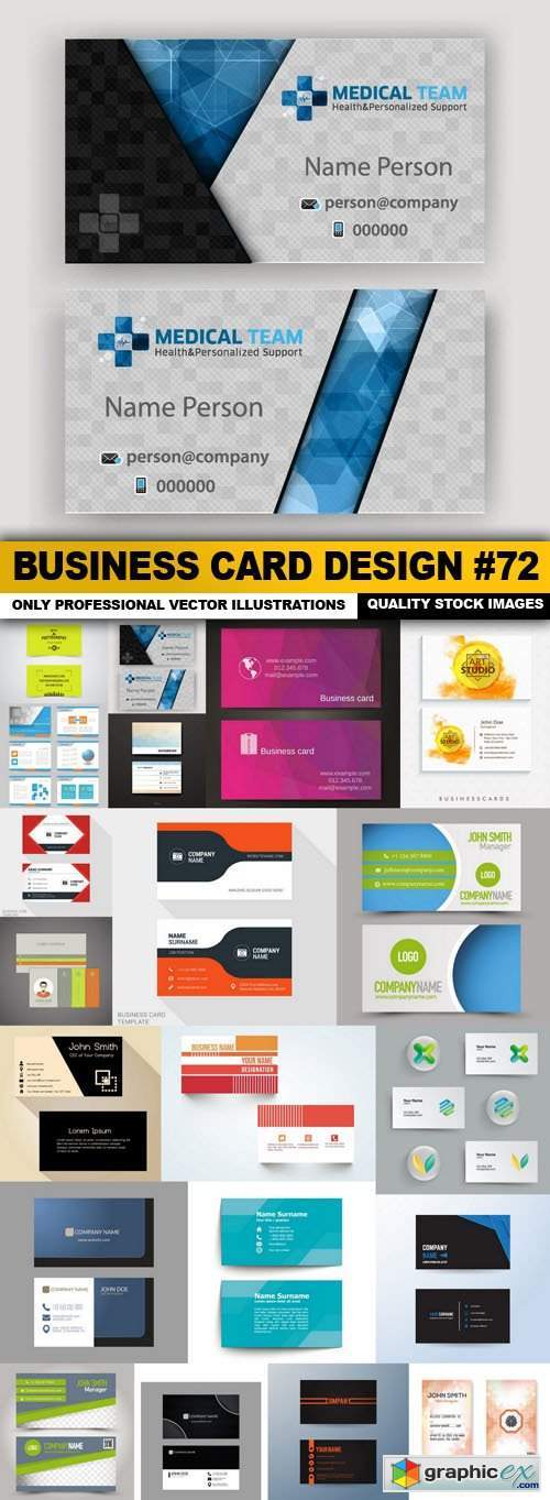 Business Card Design #72 - 20 Vector